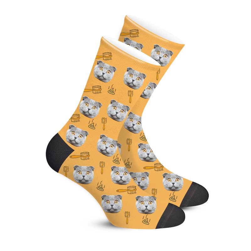 Custom Face Socks With Cats on ThemMilySocks